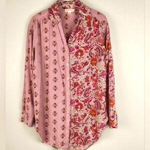 Floral button up western layering